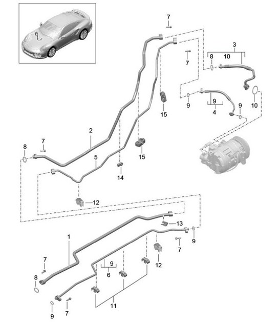 Diagram 813-027 Porsche 992.1 (911) Dakar 3.0L 2023-24 Karosserie