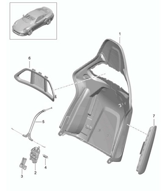 Diagram 817-006 Porsche Macan (95B) MK1 (2014-2018) Body