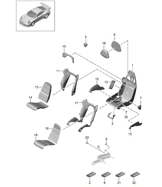 Diagram 817-010 Porsche Macan (95B) MK3 2022>> 