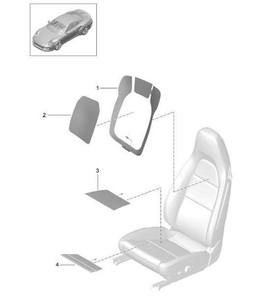 Diagram 817-012 Porsche 968 (1992-1995) Body