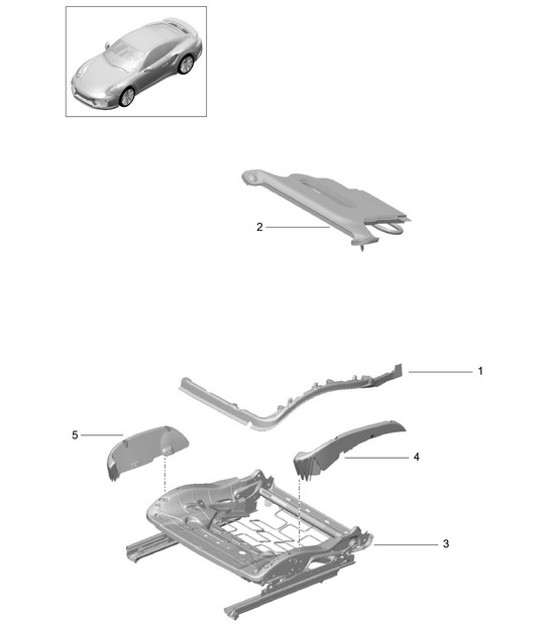 Diagram 817-033 Porsche 997 (911) MK2 2009-2012 Body