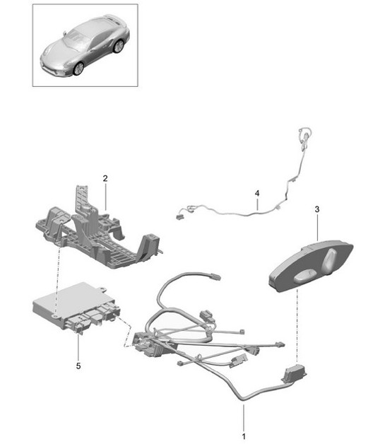Diagram 817-035 Porsche 991 (911) MK2 2016-2019 Carrocería