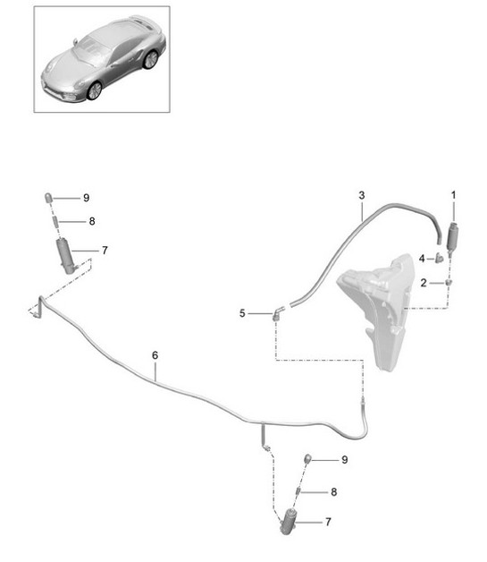 Diagram 904-021 Porsche 918 Spyder 2014-2015 