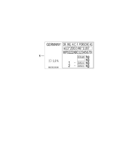 Diagram 003-020 Porsche 924 (1977-1988) Accessoires en anderen 