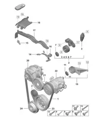 Tendicinghia/smorzatore per cinghia Poly-V 992.1 Carrera 2019 - 2024