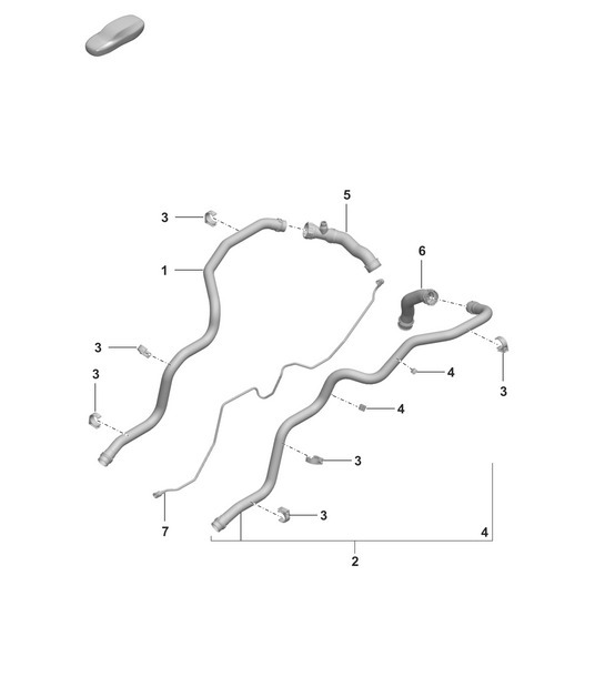 Diagram 105-400 Porsche 991 (911) MK1 2012-2016 Engine