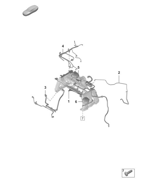 Diagram 107-400 Porsche 992 (911) MK1 2019-2024 Motor
