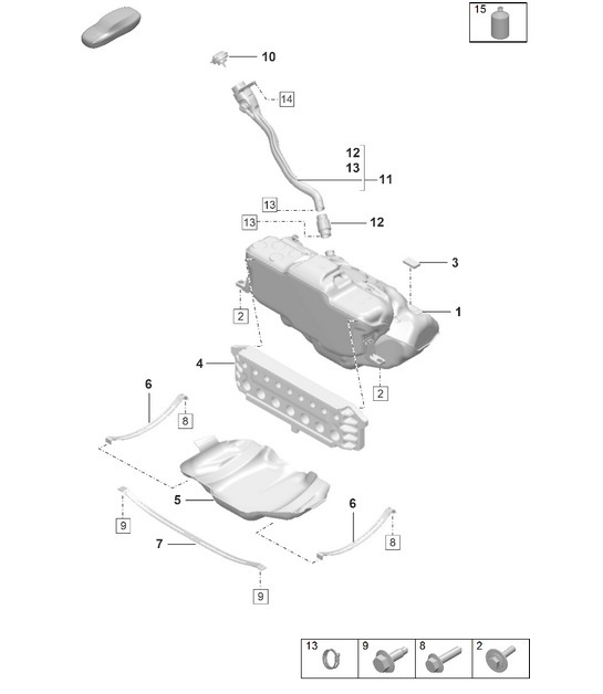 Diagram 201-000 Porsche 9J1.1 Taycan 4S 2020-24 