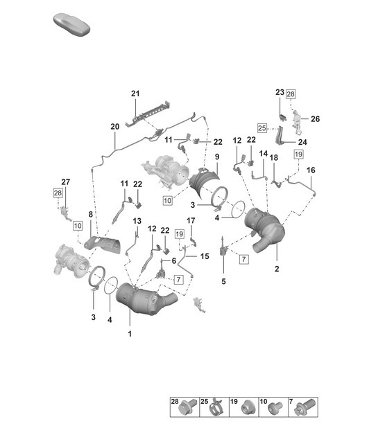 Diagram 202-200 Porsche 9J1.1 Taycan 2020-24 