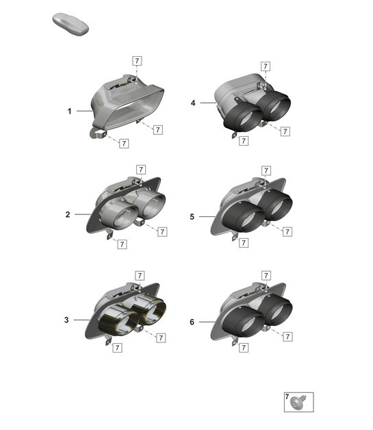 Diagram 202-400 Porsche 356C 1963-65 Fuel System, Exhaust System