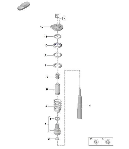 Diagram 402-006 Porsche 9J1.1 Taycan 4S 2020-24 