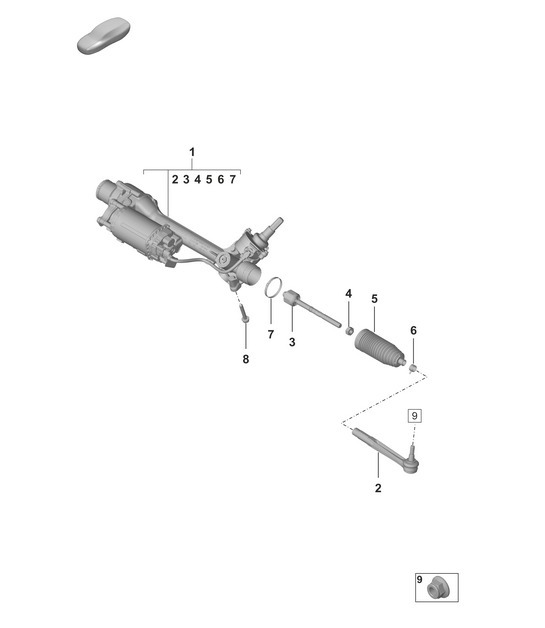 Diagram 403-000 Porsche 991 (911) MK1 2012-2016 前轴、转向 