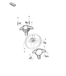 Accessories / Steering wheel  (PR:G1F, G1G, 1MB, 1MT, 1XR, 2FS, 2PF, 2PJ, 2ZC, 2ZF, 8LA, 8LH, 8LU) 992.1 Carrera 2019 - 2024