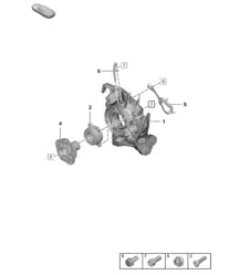 Eje trasero / Soporte de rueda / Cubo de rueda (PR:1PA, 1PD, 1PJ, A8C, A8F) 992.1 Carrera 2019 - 2024