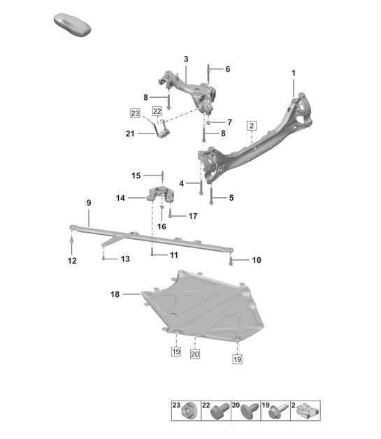 Diagram 501-005 Porsche 9J1.1 Taycan Turbo S 2020-24 