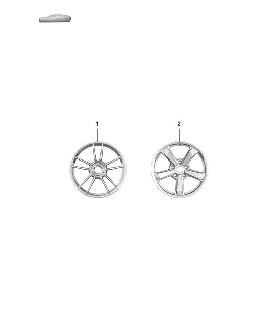 Diagram 601-010 Porsche Macan (95B) MK1 (2014-2018) Wheels, Brakes