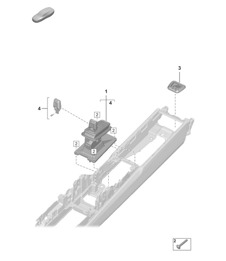 Palanca selectora - Caja de cambios automática de 8 velocidades -PDK - (PR:G1F, G1G) 992.1 Carrera 2019 - 2024