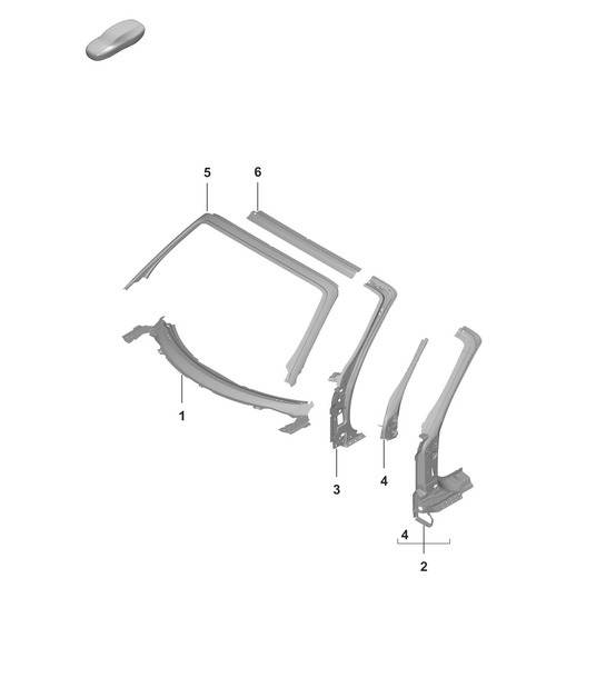 Diagram 801-460 Porsche Cayman 718C (982C) 2017>>  车身