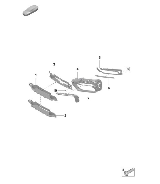 Diagram 802-110 Porsche 991 (911) MK1 2012-2016 Body