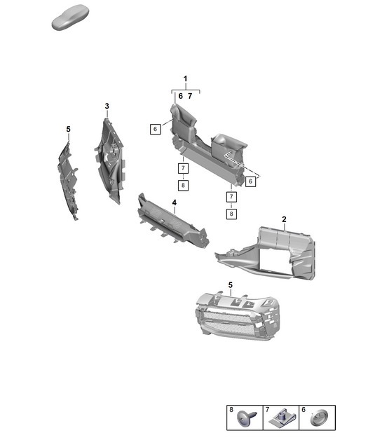 Diagram 802-120 Porsche 996 (911) (1997-2005) Body