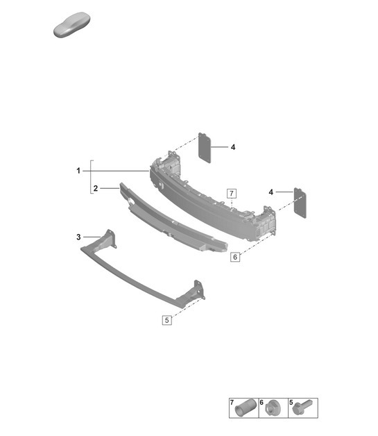 Diagram 802-401 Porsche 996 GT3 MKI 1999-02 Carrocería