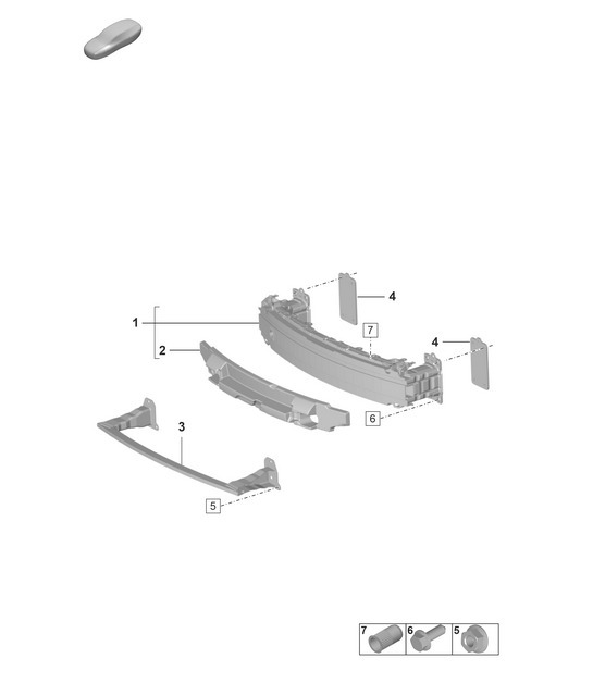 Diagram 802-410 Porsche Boxster GTS 718 2.5L Manual (365 Bhp) 05/2017>> Carrocería