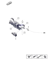 Lock / Locking mechanism  992.1 Carrera 2019 - 2024