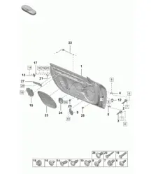 Sportello per Porsche 992.1 Carrera 2019 - 2024