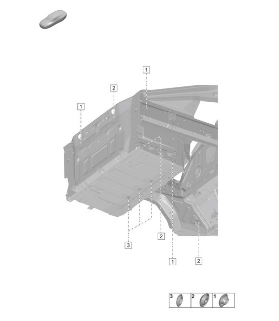 Diagram 806-000 Porsche 992 (911) MK1 2019-2024 Carrosserie