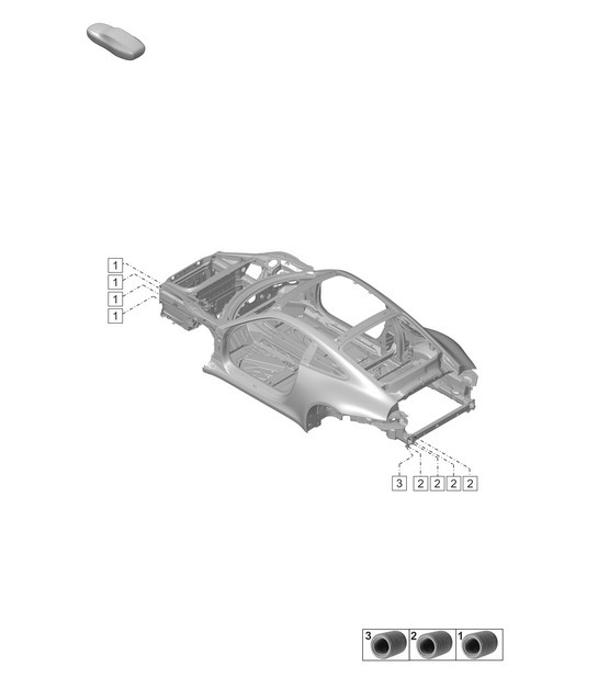 Diagram 806-600 Porsche 993 (911) C2S 1994-97 Body