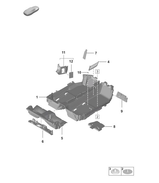 Diagram 807-100 Porsche 968 (1992-1995) Body