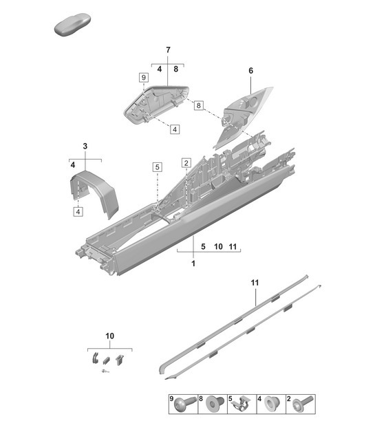 Diagram 809-250 Porsche Carrera GT 2003-06 