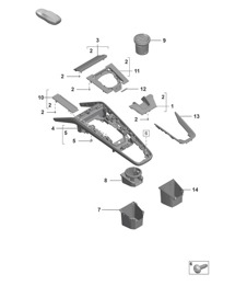 Console centrale / Accessori 992.1 Carrera 2019 - 2024