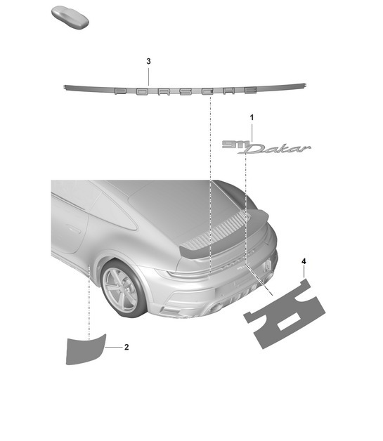 Diagram 810-010 Porsche 997 MK1 Carrera 2 3.6L 2005-08 Body