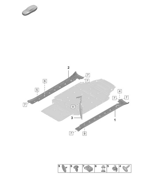 Diagram 810-500 Porsche 918 Spyder 2014-2015 