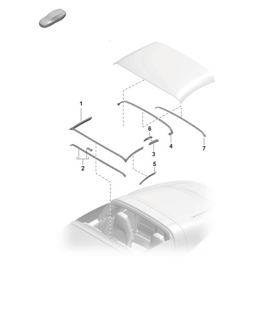 Diagram 811-260 Porsche 992 (911) MK1 2019-2024 Body