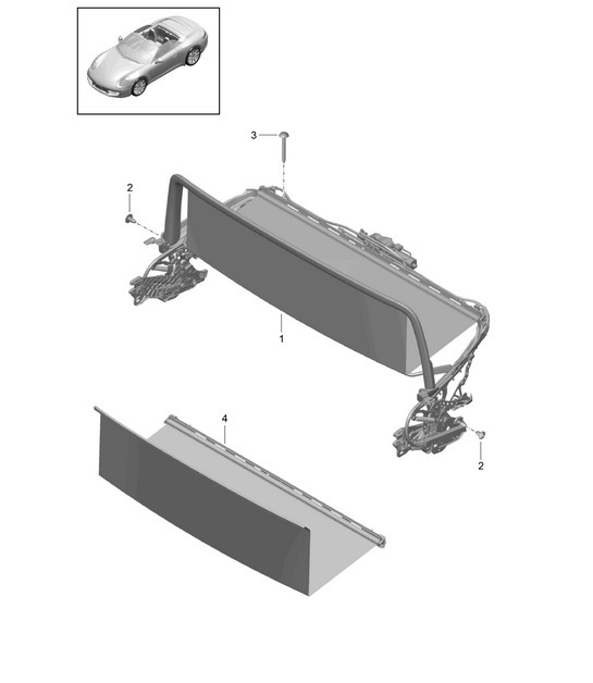 Diagram 811-500 Porsche 992 (911) MK1 2019-2024 Body
