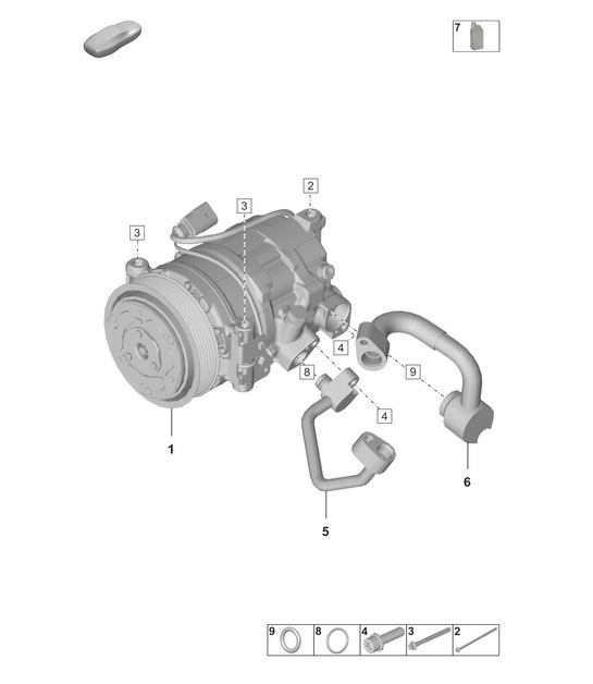 Diagram 814-200 Porsche Macan (95B) MK1 (2014-2018)  车身