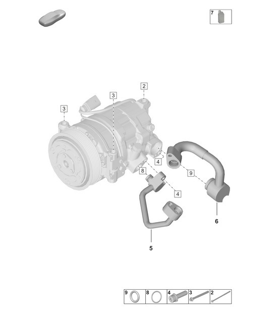 Diagram 814-201 Porsche 9J1.1 Taycan 4S 2020-24 