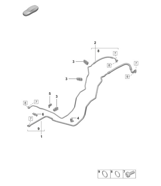 Diagram 814-500 Porsche Taycan (9J1) MK2 2024>> 