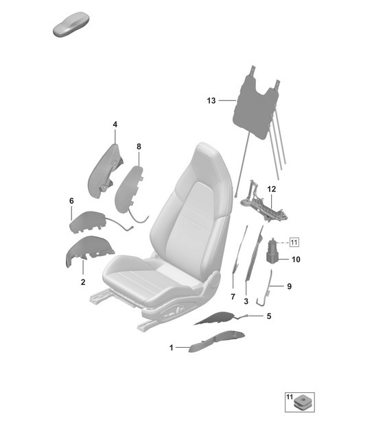 Diagram 817-620 Porsche 964 (911) (1989-1994) Body