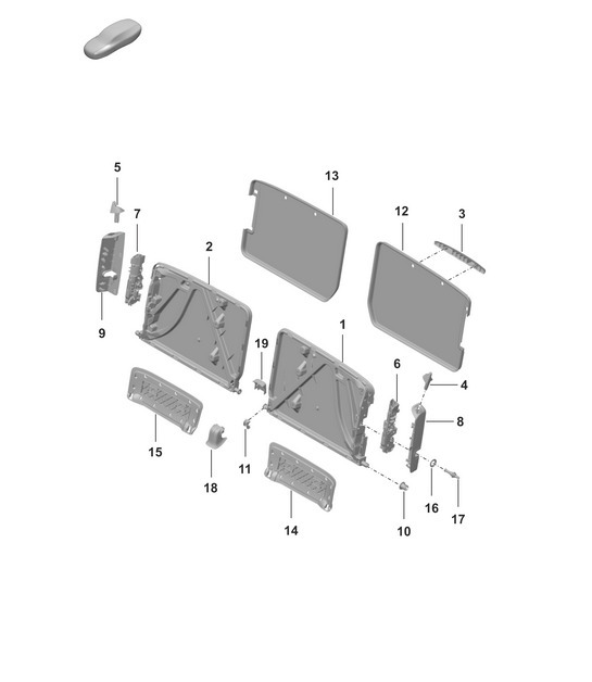 Diagram 818-000 Porsche 992 (911) MK1 2019-2024 Body
