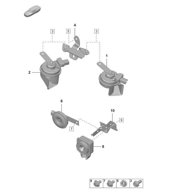 Diagram 903-000 Porsche 991 (911) MK1 2012-2016 Electrical equipment