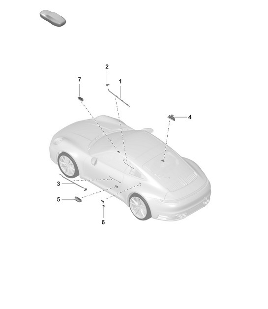Diagram 903-040 Porsche 9J1.1 Taycan 4S 2020-24 