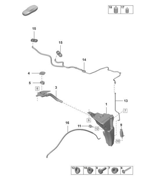 Diagram 904-110 Porsche 911 1978-1983 3.0L / SC Electrical equipment