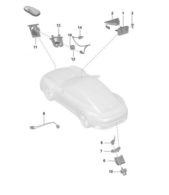 Diagram 913-000 Porsche Carrera GT 2003-06 