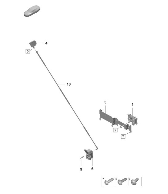 Diagram 914-000 Porsche 914 (1970-1976) Electrical equipment