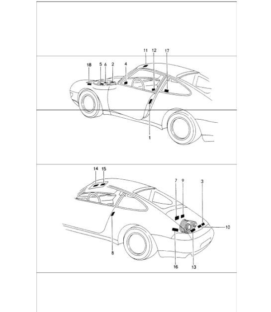 Diagram 001-05 Porsche 992.1 Speedster 4.0L 2019-24 配件及其他 