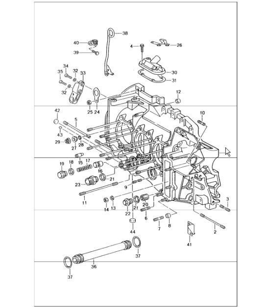 Diagram 101-05 Porsche 997 Carrera 2 3.6L 2005>> Engine