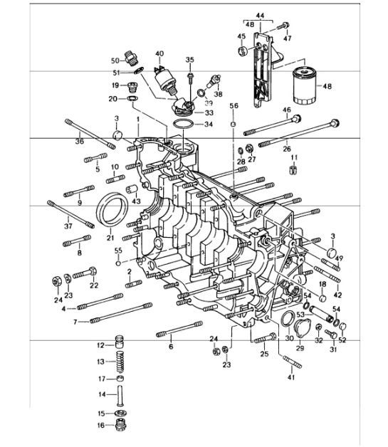 Diagram 101-10 Porsche Macan (95B) MK1 (2014-2018) 引擎